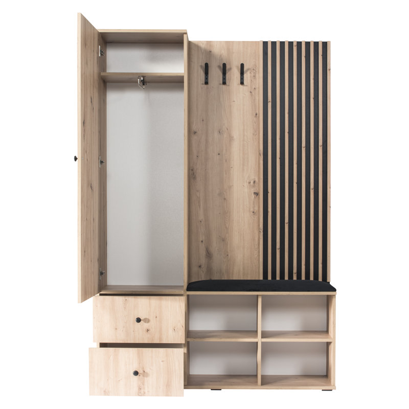 Taylea 1 Door Laminate Wardrobe
