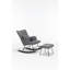Chaise berçante, fauteuil oscillant, chaise berçante avec coussin lombaire et repose-pieds pour chambre d'enfant / salon / chambre à coucher