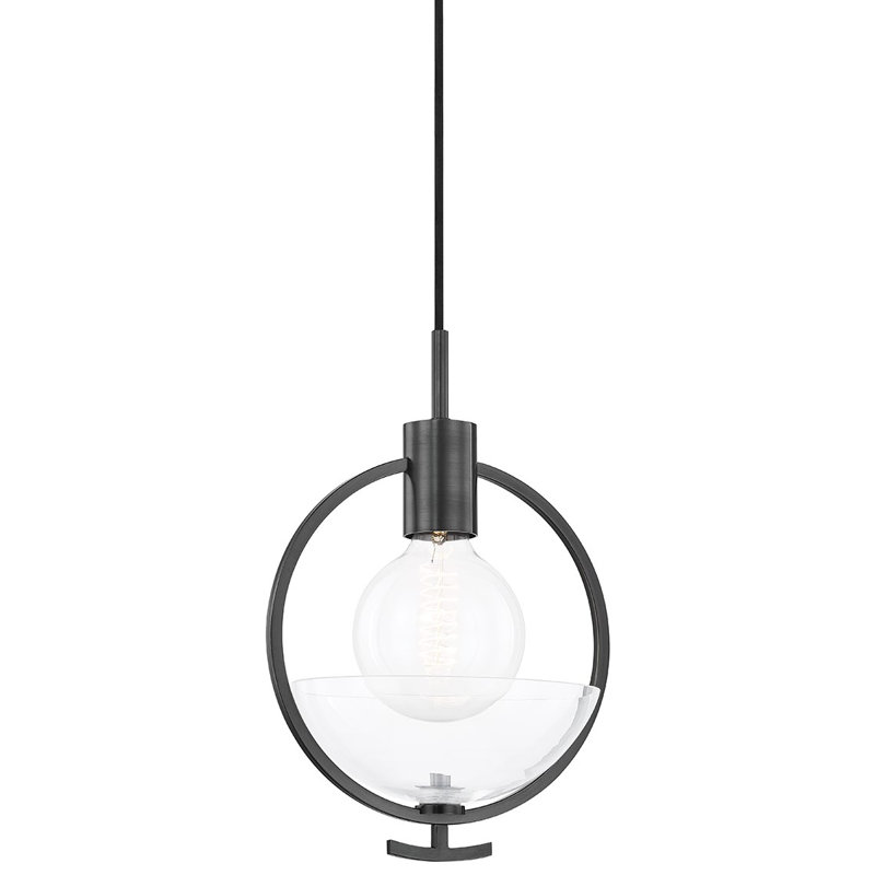 Luminaire suspendu bol 1 lumière 1 lumière, Bronze vieilli