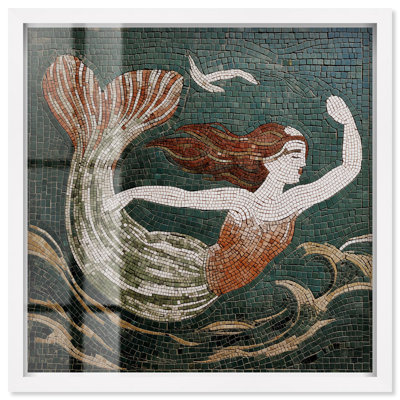 Daughter of Poseidon Vintage Decor Shadowbox Print by Art Remedy