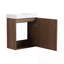Meuble-lavabo mural avec lavabo en résine et porte simple à fermeture douce-1804462000