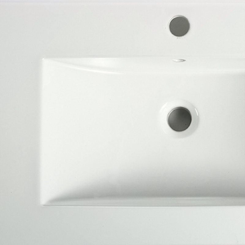Lavabo de 36 po en céramique pour meuble-lavabo, lavabo supérieur seulement