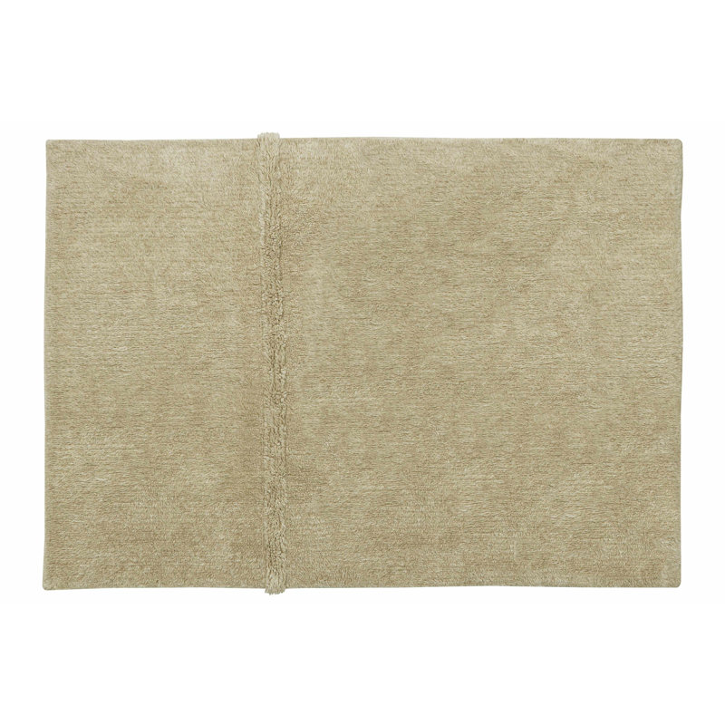 Sheep Of The World Hand Tufted Wool Area Rug in Sheep Beige, Rectangle 8'2" x 11'2"