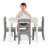 Kids 5 Piece Rectangular Play Or Activity Table and Chair Set