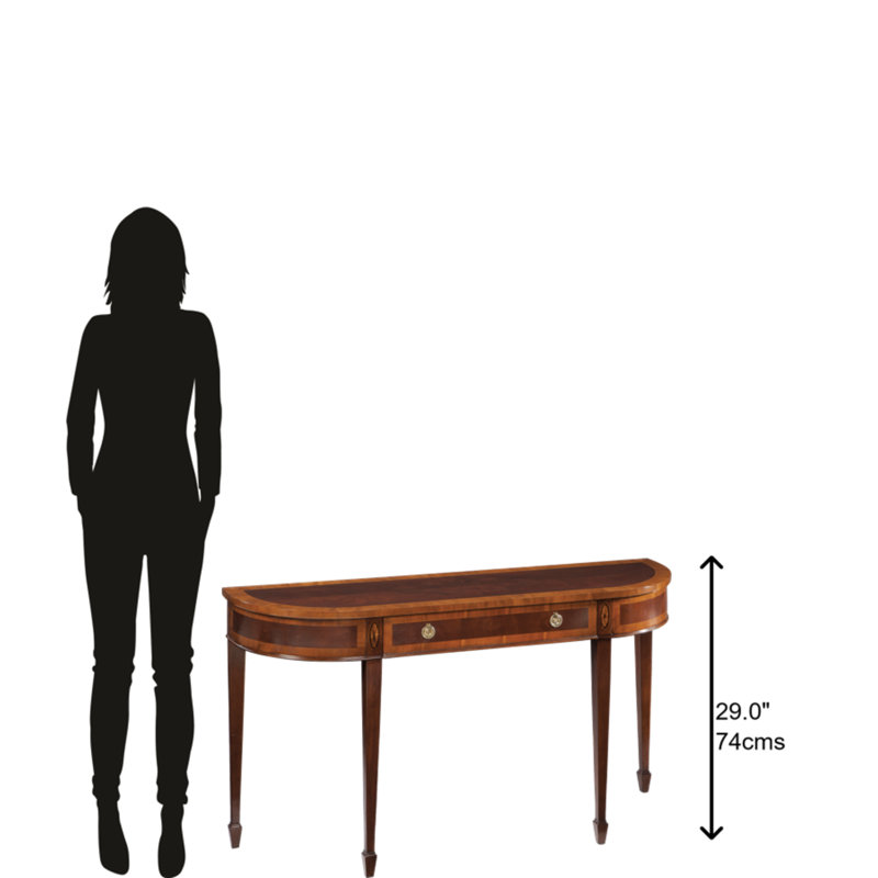 Raybon 52.75'' Solid Wood Top Console Table