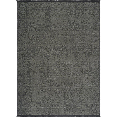 Ruglenza Modern Woven Rug - Washable Soft Touch Carpet, Non Slip Base, Easy Clean Wool Blend Texture, Decorative Area Rug for Living Room & Bedroom