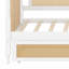 Lit de jour en rotin avec 2 grands tiroirs de rangement, structure en bois durable-255779507