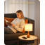 Lampe de table en bois massif 14,2 " 