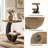 20.47''Arc-Shaped Side End Table