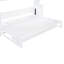 Lit double, couleur blanche, bureau hydraulique pliant, peu encombrant pour les petits espaces de vie, support de 600 lb, lit double / grand avec rangement intégré pour matelas avec mécanisme, cadre, capacité de poids,
