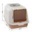 Polyethylene Plastic Enclosed Litter Box with Scoop