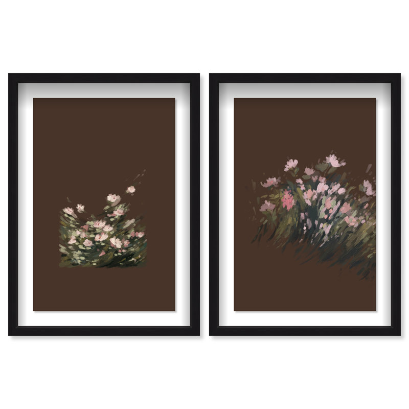Secret Garden Set Set by Oliver Gal, 11.5"H x 16.5"W, Black Shadowbox