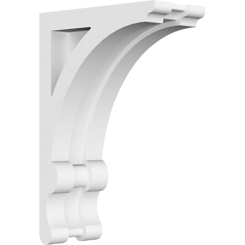 1 7/8"W X 4"D X 6"H Legacy Architectural Grade PVC Corbel, 6" H  x  4" D  x  1.875" W