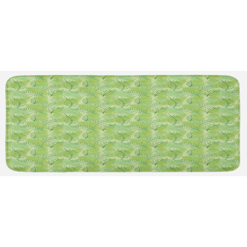 Tapis de cuisine botanique