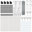 Vidaxl Welded Wire Fence With 7 Posts Steel-114858285-114858302