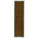 Custom Size Anti-Slip Low Profile Loop Pile Pet Paw and Bone Green and Brown Design Runner Rug
