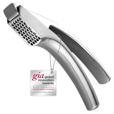 Gourmet Easy - Piece Stainless Steel Stainless Steel Garlic Press Set