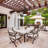 20" Cage 5-Blade Woodgrain Three-Color Variable Light Ceiling Fan with Remote Control
