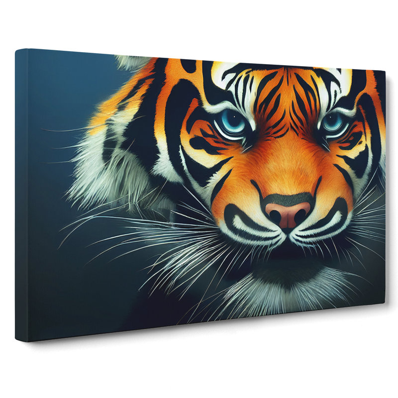 Fierce Tiger - Wrapped Canvas, 40cm H x 60cm W x 3cm D