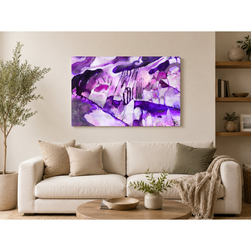 Paysage avec pluie (1913) - Art mural sur toile paysage, 18" W x 12" H
