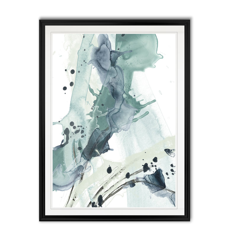 «Deep Splash I» par Lieven, reproduction d'art sur toile, H 30,5 po x l 42,5 po x P 1,5 po, Cadre noir