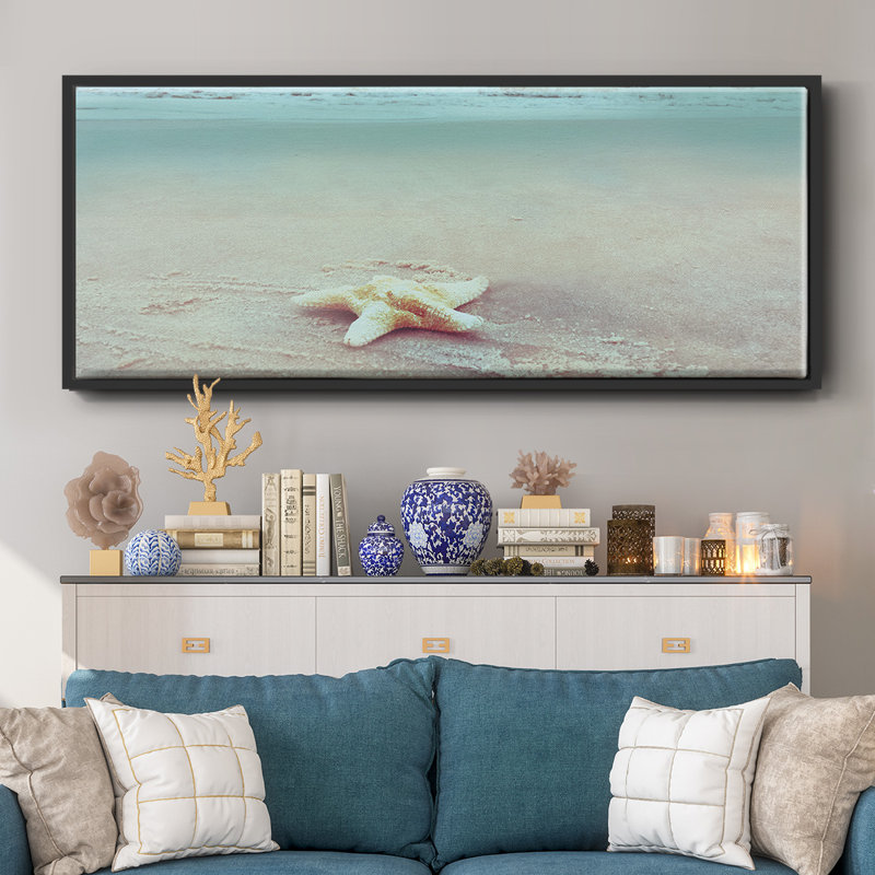 Beach Set Starfish- Framed Canvas