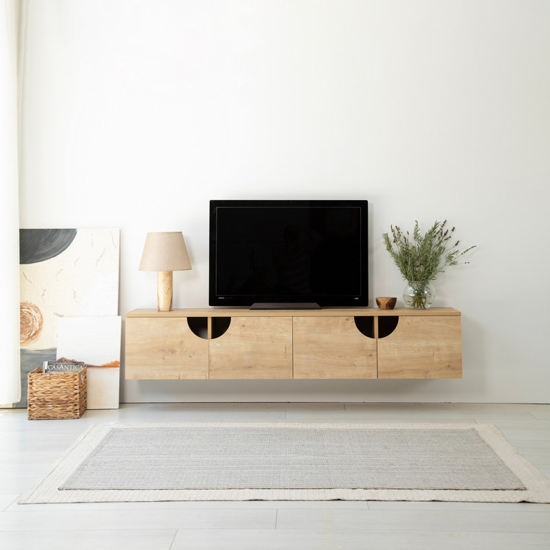 Keikei Unfinished TV Stand, Natural