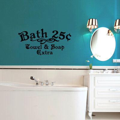 Adhésif décoratif 25cents pour salle de bain et savon