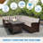 6 - Person Patio Conversation Sets with Cushions