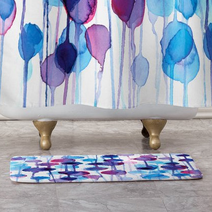 Tapis pour salle de bain abstract aquarelle