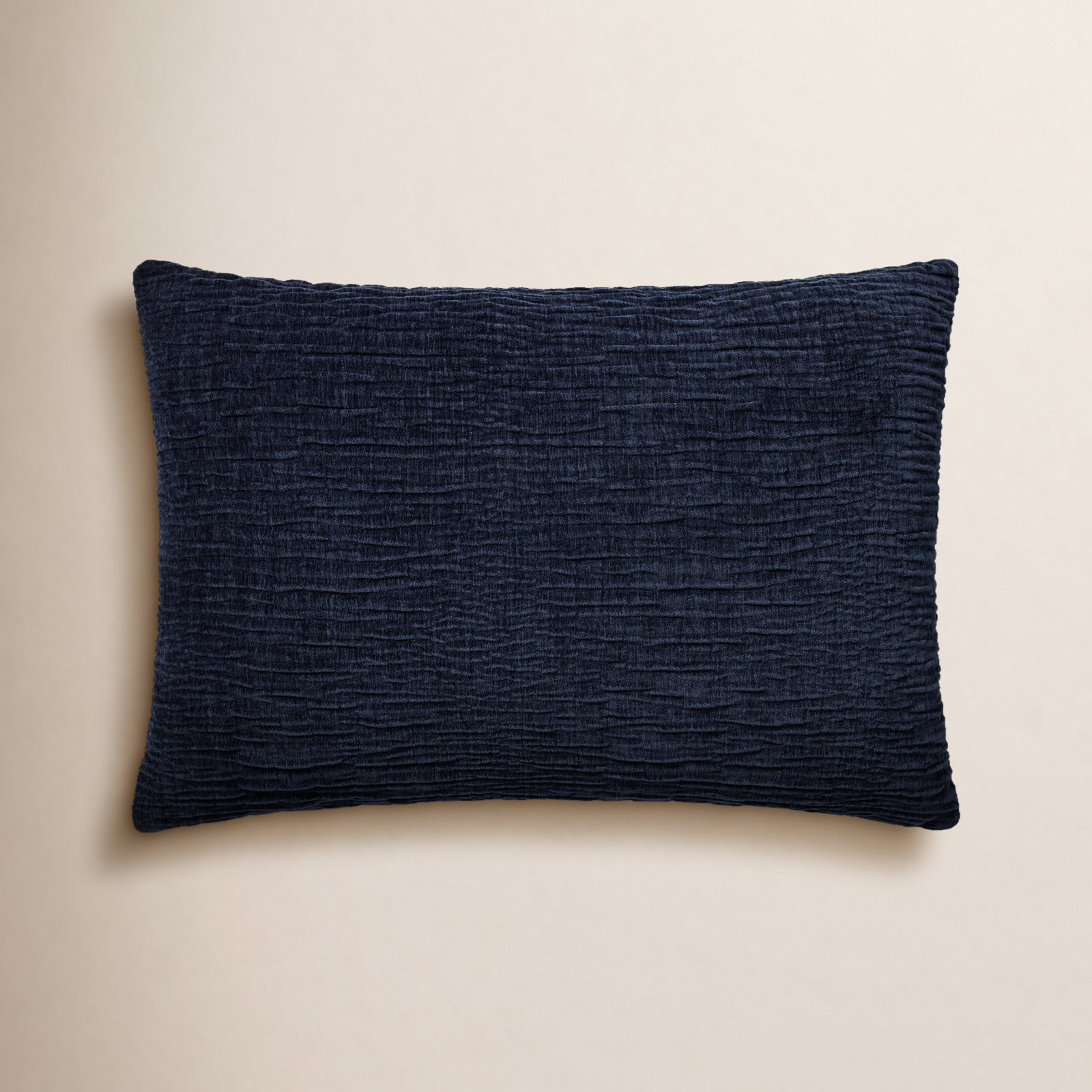 Edan Throw Pillow, 21" x 13", Navy, Polyester/Polyfill