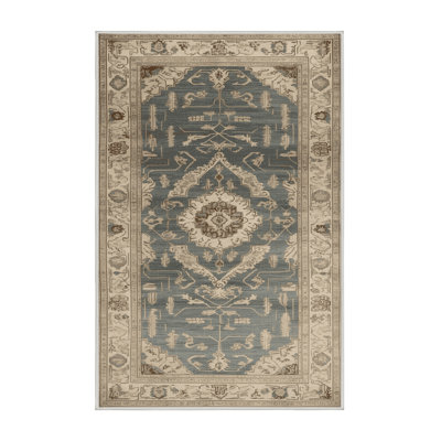 Machine Washable Art Deco Beige Area Rug