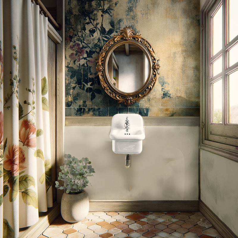Victorian 17.91'' L Bathroom Sink, White