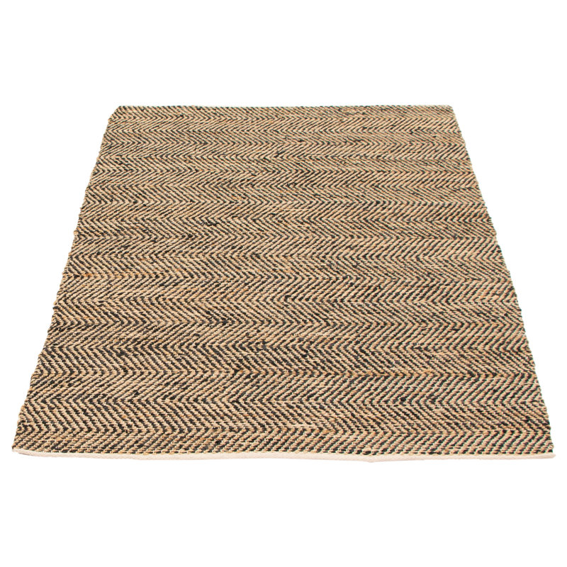 Tapis brun clair tissé à la main Busse