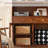 Modern Versatile Rattan Solid Wood Bookcase