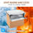  4 Pack 6 Inch x5 Inch x9 Inch Insulated Shipping Boxes with Aluminum Foil Liner,Thermal Insulation Cold Pack Shipping Boxes for Frozen , Reusable Styrofoam Cooler Box, Small Mailing Box