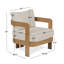 Arlo 30" Metal Outdoor Patio Chair with Cushions by Real Flame