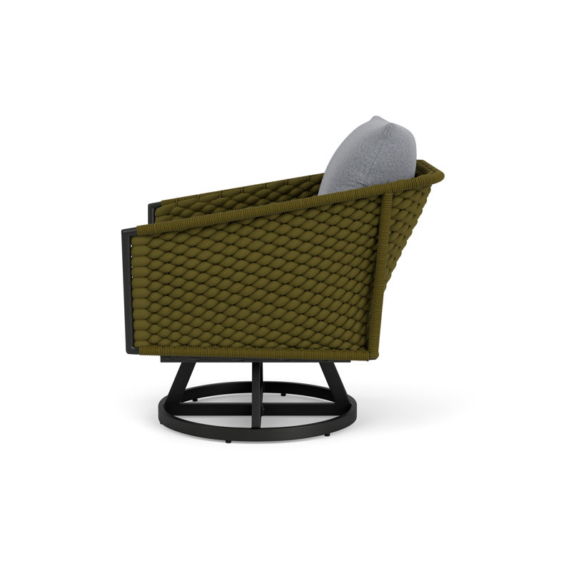 Escape Outdoor Swivel Lounge Chair, Rumba Stonewashed