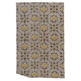 Flatweave Wool Area Rug in White And Multi