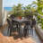 Anazagene 4 - Person Patio Dining Set Square Table-1932919649