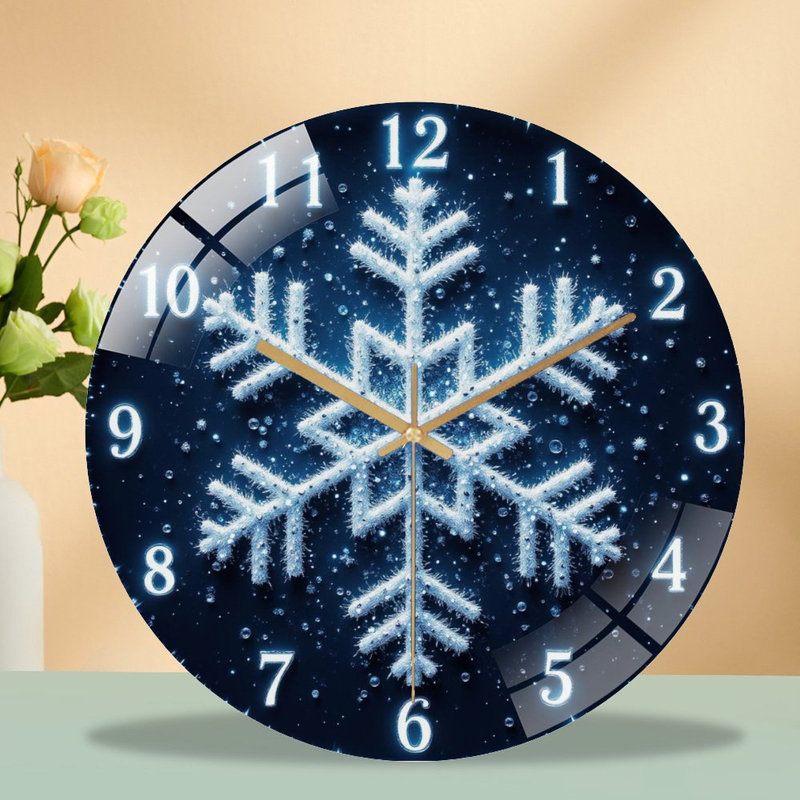 Horloge murale horloge murale en verre 12 po