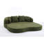Lit pliant 70 pouces 21 pouces, canapé-lit convertible avec 4 oreillers, tissu chenille texturé, mousse haute densité, conception sans ressorts pour appartement/salon