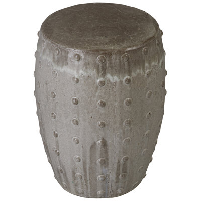 Stud Ceramic Round Planter with Drainage Hole