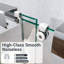 Porte de douche coulissante double semi-sans cadre, 56 à 60 po X P 60 po H, verre trempé de 1/4 pouce (6 mm), finition chromée | Idée de cadeau-124319243