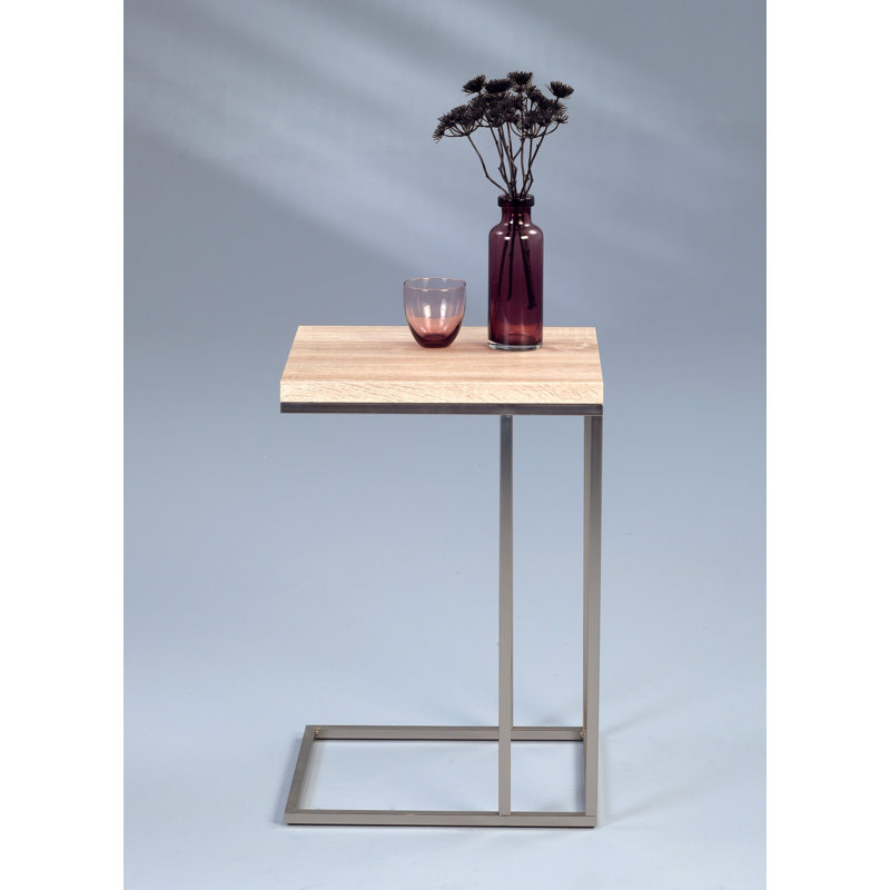 Devera Side Table, Metal with stainless steel effect