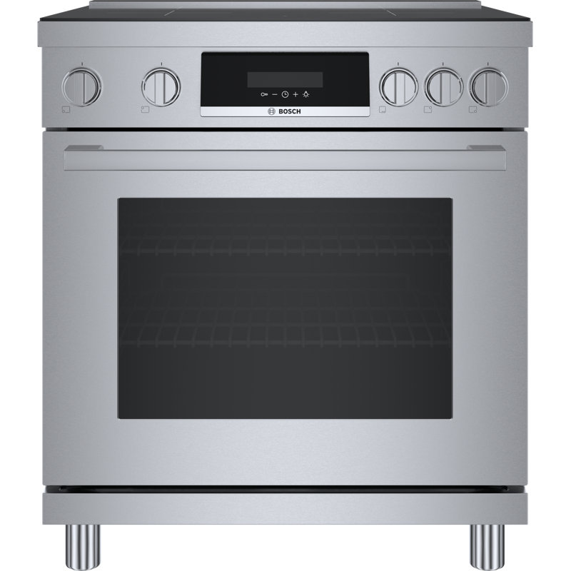 30" Bosch 800 Series Industrial-Style Induction Range