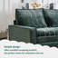 Canapé modulaire profond de 99 po en forme de nuage, canapé modulaire confortable en forme de L en chenille pour salon, canapé rembourré à 4 places avec repose-pieds mobile-798449716