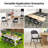 5-Piece Folding Table & Chair Set, Space-Saving Folding Dining Set With Pu-Cushioned Folding Chairs & Portable Folding Table