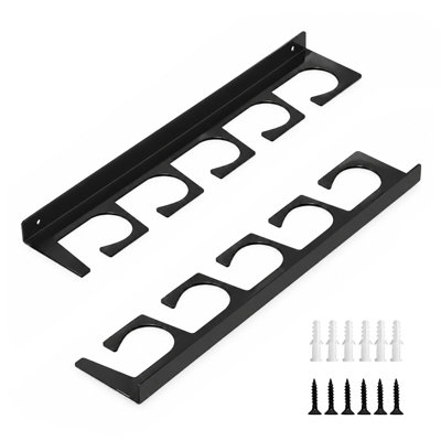 Support horizontal en métal pour cannes à pêche, fixation murale et plafond, organisateur de garage et cadeaux pour hommes
