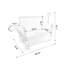 Chariot pliant 3 en 1 avec banquette et tablette arrière rabattable, capacité de 227 kg (500 lb), idéal pour la plage, avec pneus de 23 x 10 cm (9 x 4 po), bleu foncé-136449050